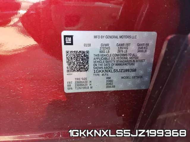 1GKKNXLS5JZ199368 фото 2