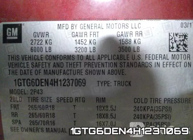 1GTG6DEN4H1237069 фото 10