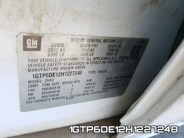 1GTP6DE12H1227248 фото 2