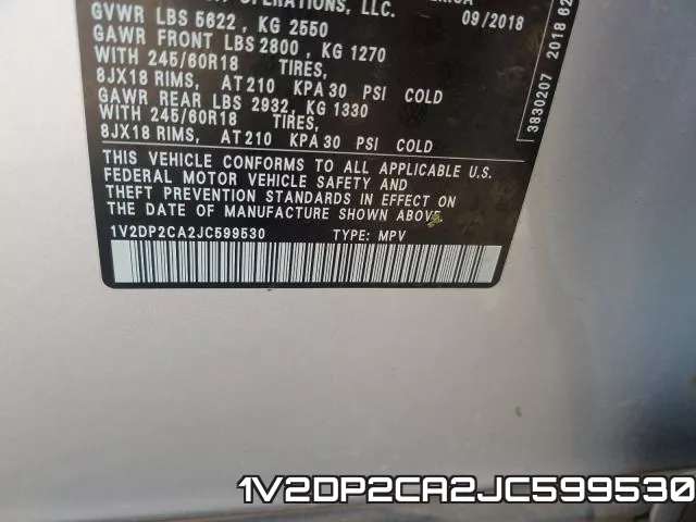 1V2DP2CA2JC599530 фото 2
