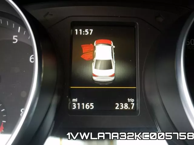 1VWLA7A32KC005758 фото 8