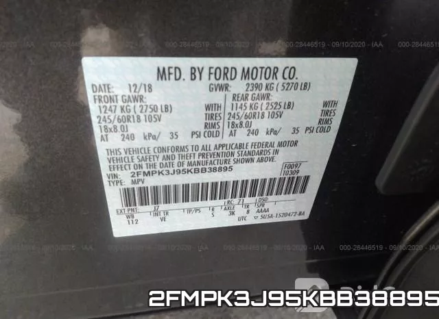 2FMPK3J95KBB38895 фото 10
