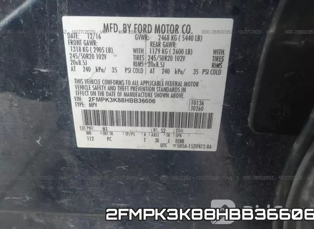 2FMPK3K88HBB36606 фото 10