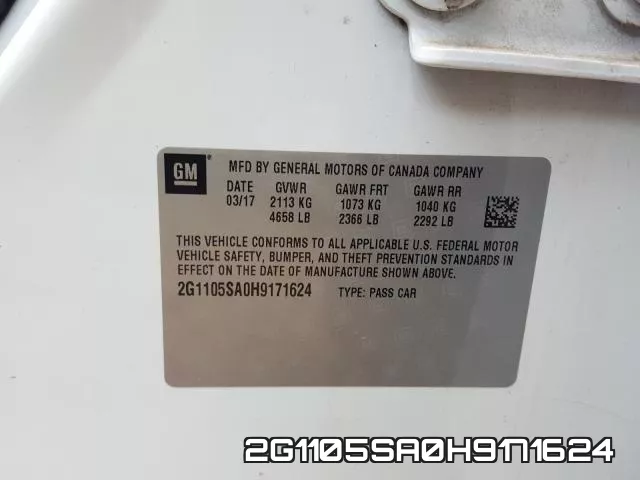 2G1105SA0H9171624 фото 2