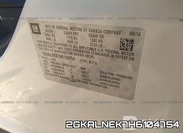 2GKALNEK7H6104754 фото 8