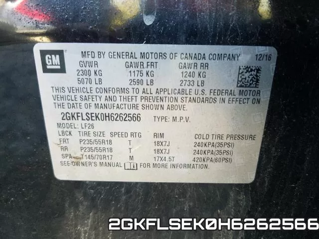 2GKFLSEK0H6262566 фото 2