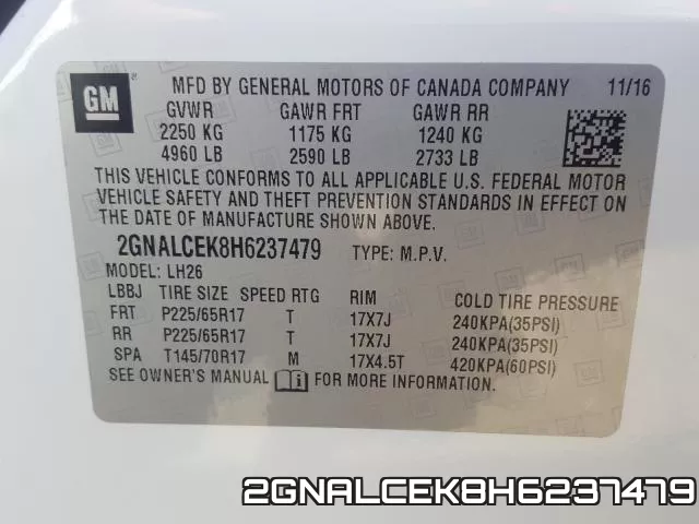 2GNALCEK8H6237479 фото 2