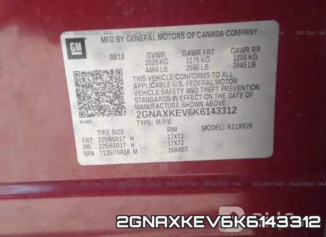 2GNAXKEV6K6143312 фото 10