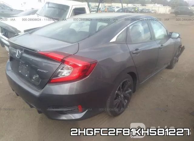2HGFC2F81KH581227 фото 5