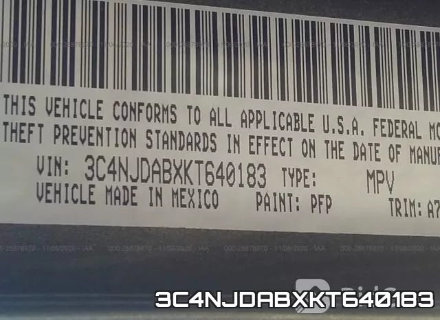 3C4NJDABXKT640183 фото 10