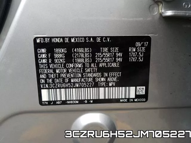 3CZRU6H52JM705227 фото 2