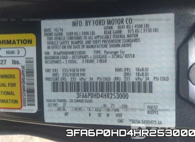 3FA6P0HD4HR253000 фото 10
