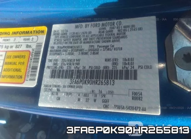 3FA6P0K90HR265813 фото 10