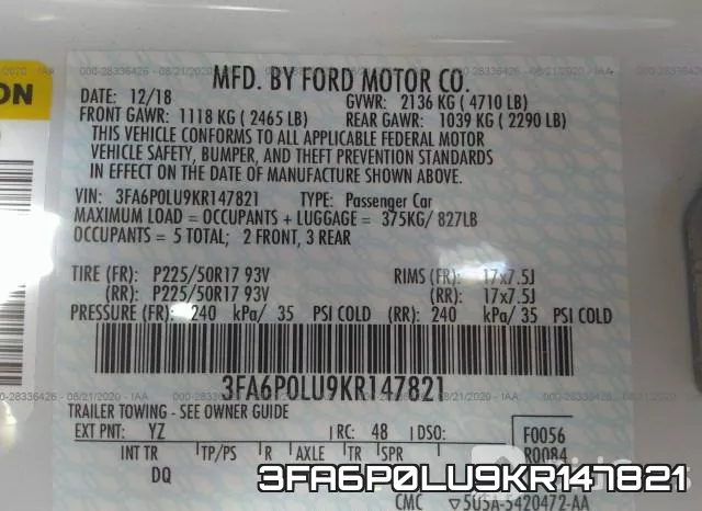 3FA6P0LU9KR147821 фото 10