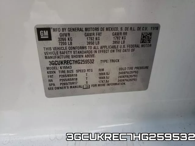 3GCUKREC7HG259532 фото 2