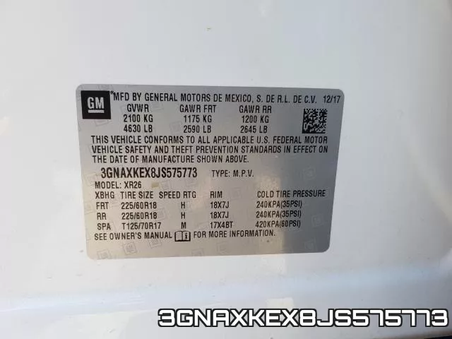 3GNAXKEX8JS575773 фото 2