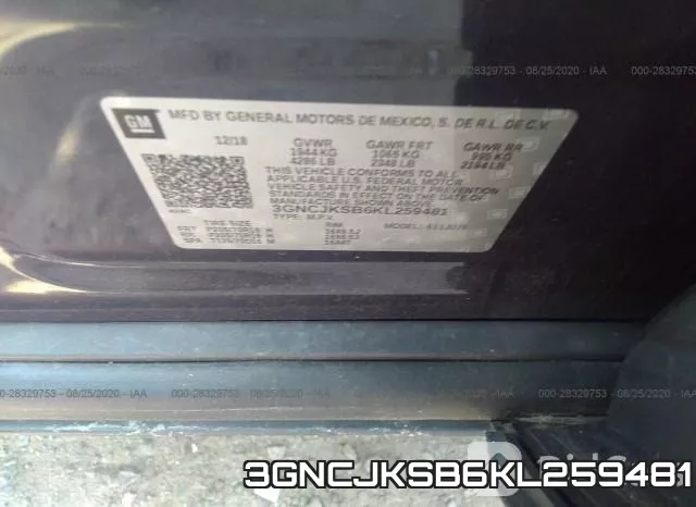 3GNCJKSB6KL259481 фото 9