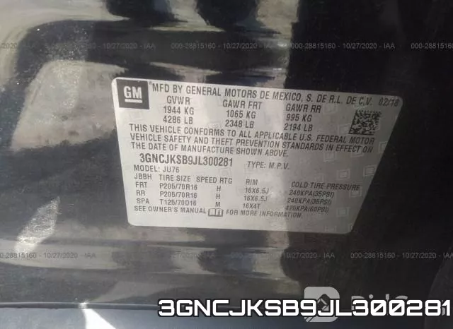 3GNCJKSB9JL300281 фото 10
