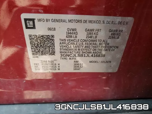 3GNCJLSB1JL416838 фото 2