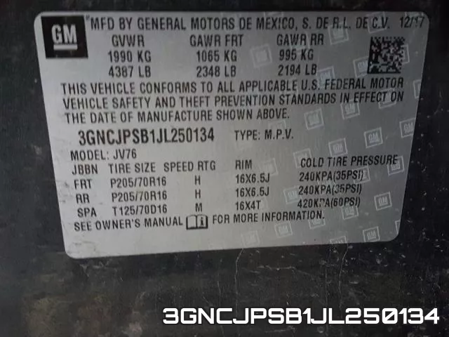 3GNCJPSB1JL250134 фото 2