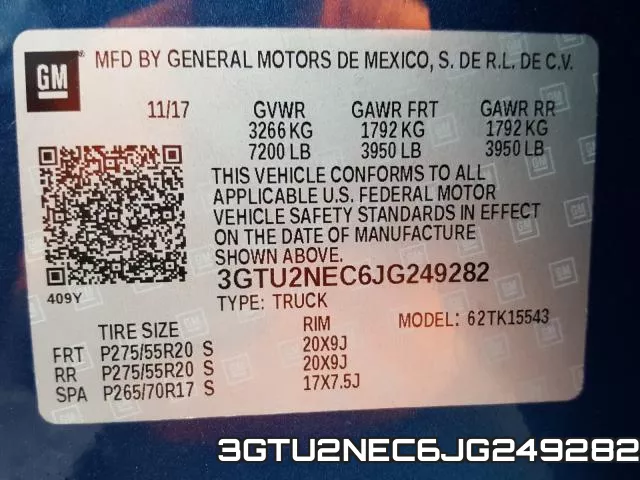 3GTU2NEC6JG249282 фото 2