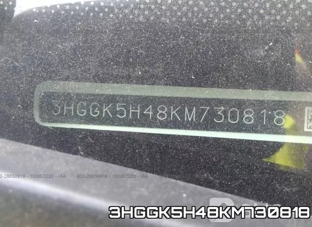 3HGGK5H48KM730818 фото 10