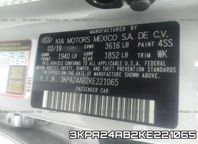 3KPA24AB2KE221065 фото 10