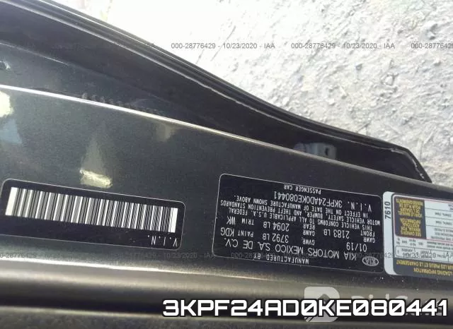 3KPF24AD0KE080441 фото 9