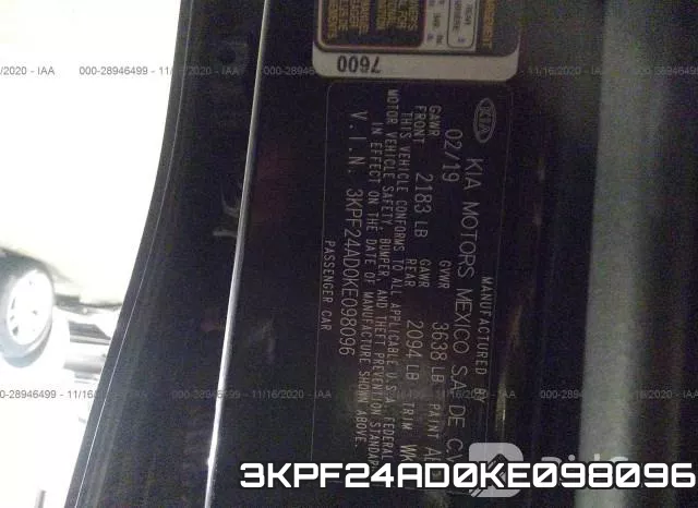 3KPF24AD0KE098096 фото 9