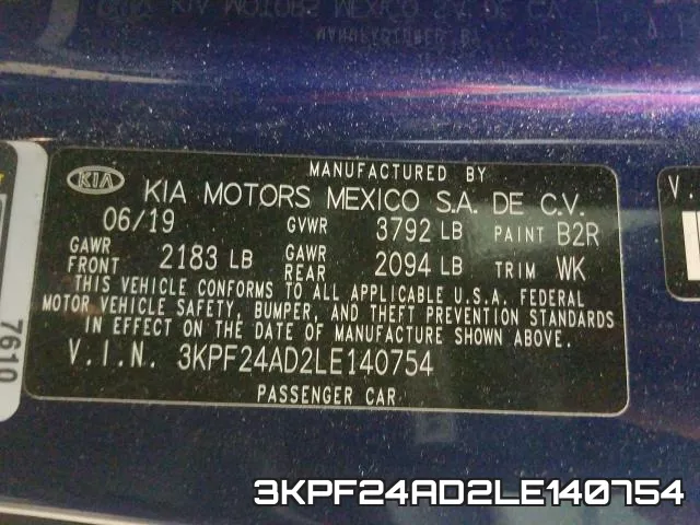 3KPF24AD2LE140754 фото 2
