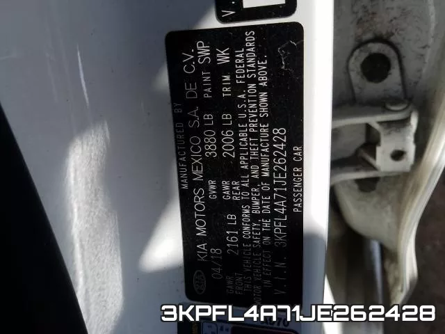 3KPFL4A71JE262428 фото 2