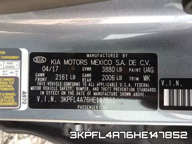 3KPFL4A76HE147852 фото 2