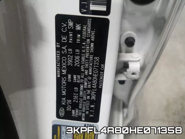 3KPFL4A80HE071358 фото 2