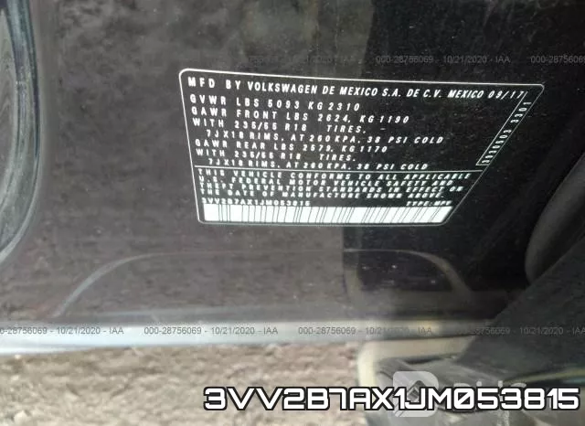 3VV2B7AX1JM053815 фото 10