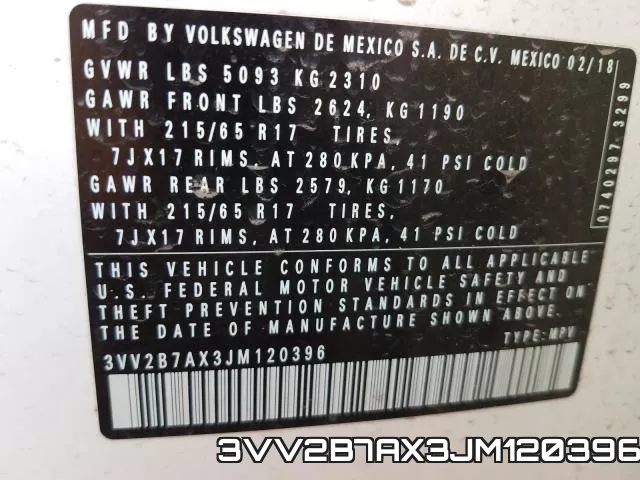 3VV2B7AX3JM120396 фото 2