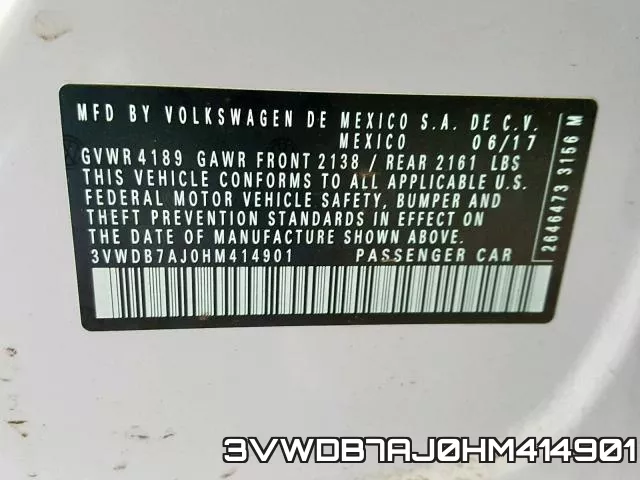 3VWDB7AJ0HM414901 фото 2