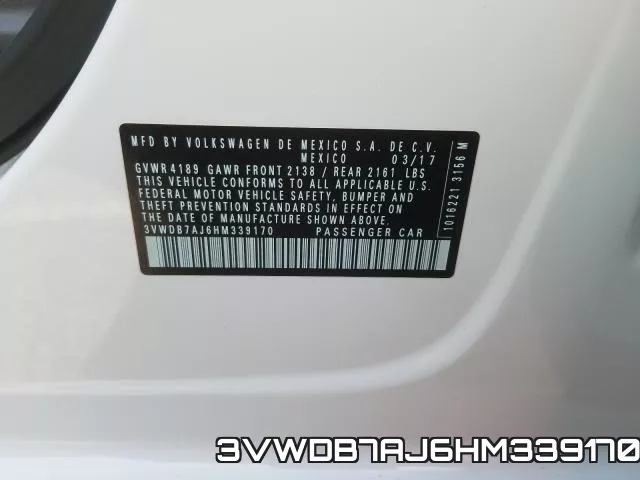 3VWDB7AJ6HM339170 фото 2