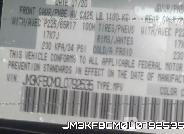 JM3KFBCM0L0792535 фото 9