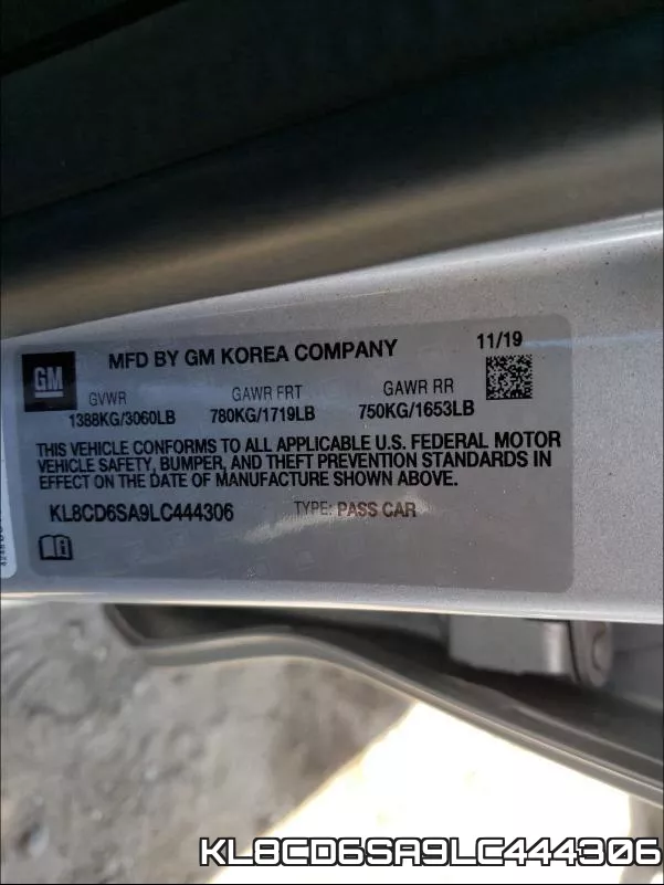KL8CD6SA9LC444306 фото 2