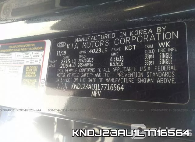 KNDJ23AU1L7716564 фото 8