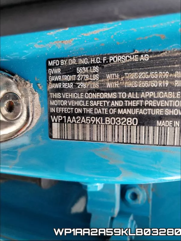 WP1AA2A59KLB03280 фото 2