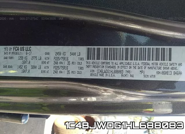 1C4BJWDG1HL688083 фото 10