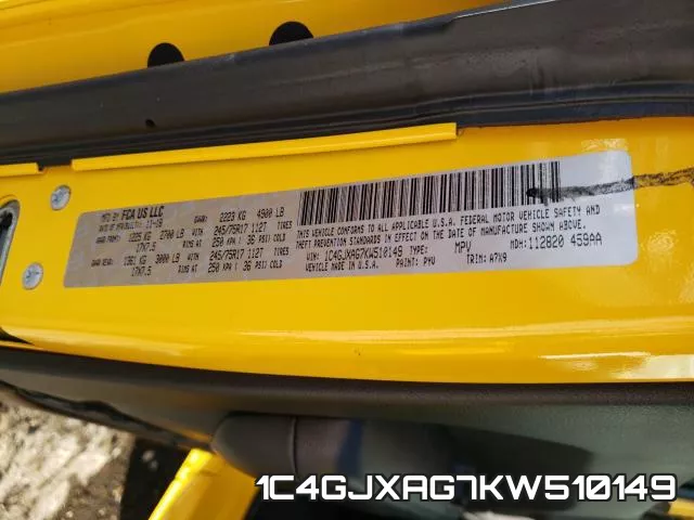 1C4GJXAG7KW510149 фото 2