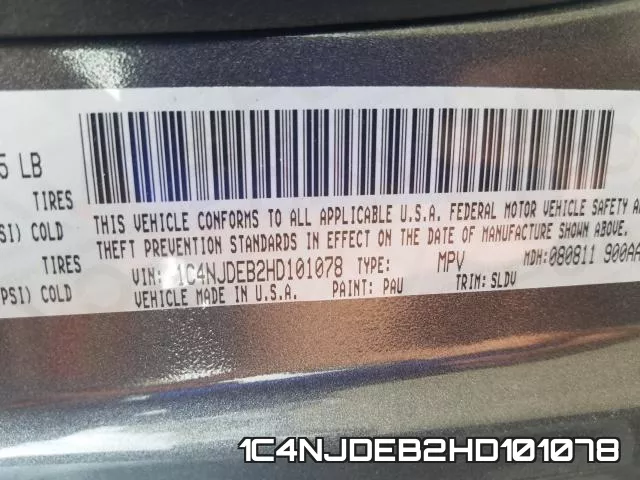1C4NJDEB2HD101078 фото 2