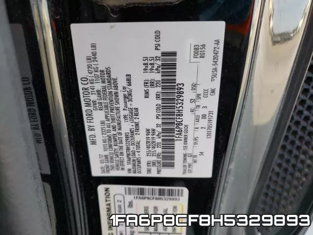 1FA6P8CF8H5329893 фото 2