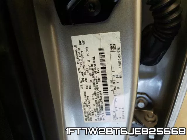 1FT7W2BT6JEB25668 фото 2