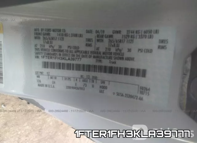 1FTER1FH3KLA39777 фото 10