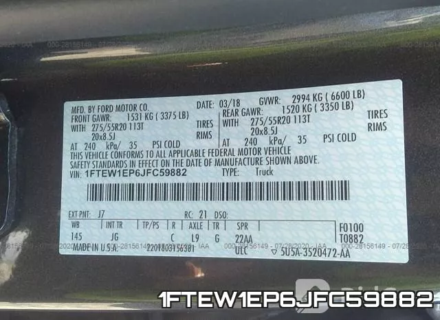 1FTEW1EP6JFC59882 фото 10