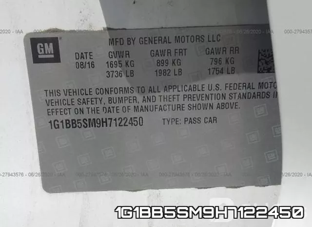 1G1BB5SM9H7122450 фото 10