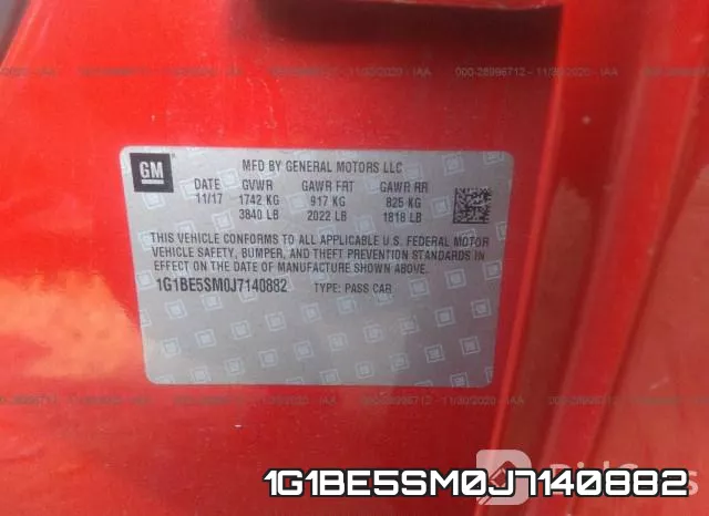 1G1BE5SM0J7140882 фото 9